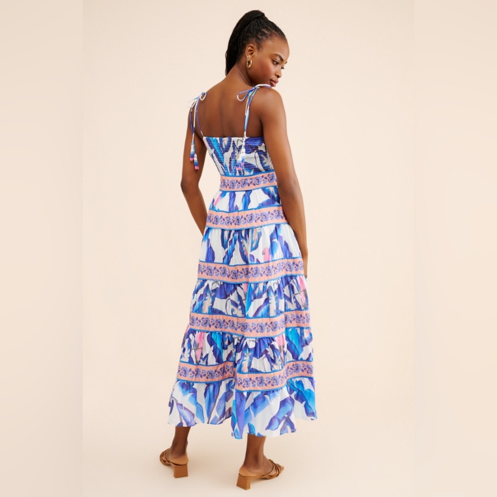 Farm Rio Foliage Midi Dress - Picture 2 of 4